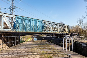 Rochdale Canal | Scowcroft Lock (61) and Scowcroft Railway Bridge (69A) | 3 April 2023