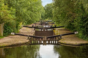 Rochdale Canal | Third Laneside Lock (56) and Fourth Laneside Lock (57) | 22 August 2021