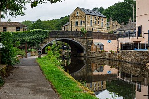 Rochdale Canal | Approaching Station Road Bridge (6) | 9 July 2023