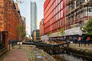 Rochdale Canal | Tib Lock (89) & Tib Lock Footbridge | 29 October 2023